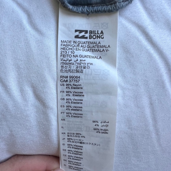 Billabong Tie Dye Blue/Back Midi Skirt - Size Small - Picture 8 of 9